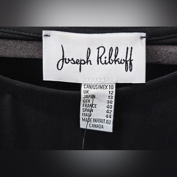 Joseph Ribkoff Black Sheer Embellished Blouse - Picture 5 of 6